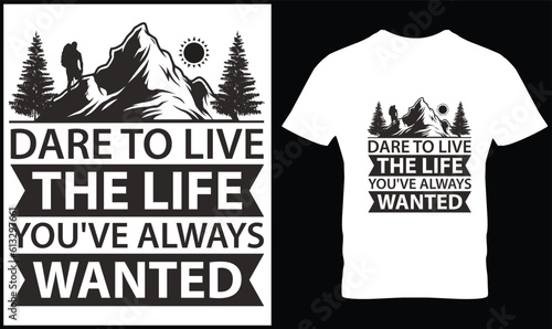 Travel/Adventure t-shirt design graphic vector. 