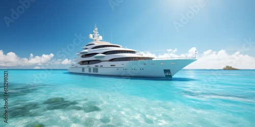 yacht in tropics - generative