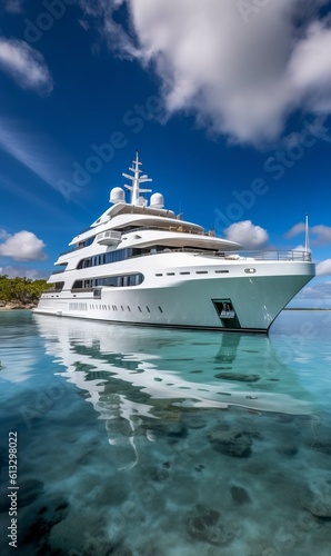 yacht in tropics - generative © JMCS