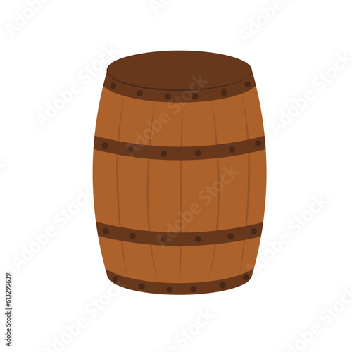 Barrel Vector Illustration Wild West