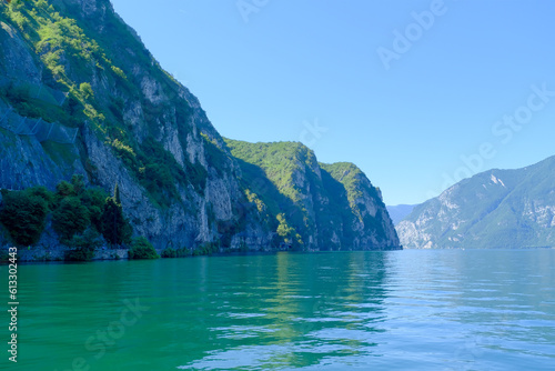Picturesque landscape around the Iseo Lake  Lombardia  Italy  Europe