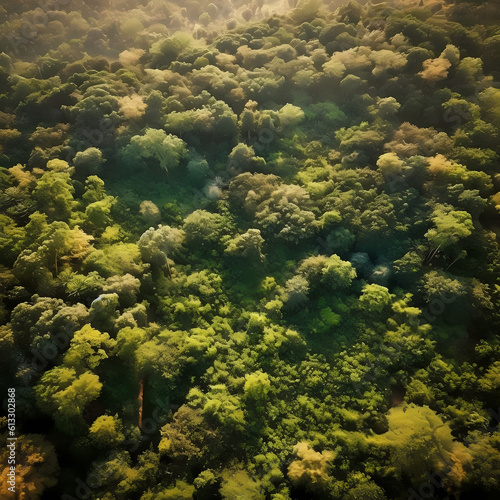 Green Forest Aero View