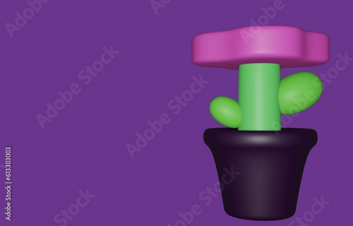 The 3D Beauty of a Flowerpot: Blooming in Full Splendor