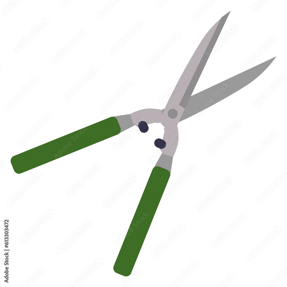 Pruning shears icon. Color garden trimming tool Pruning shears icon. Color garden trimming tool