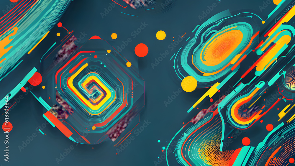 Creative modern design interface abstract background