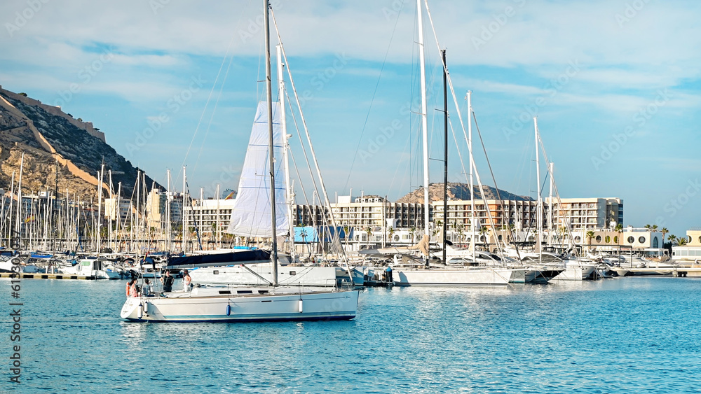 Boats in Port of Alicante