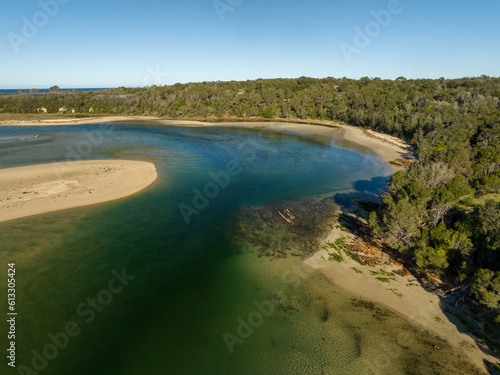 Mallacoota Inlet where the sea meets the river © Merrillie