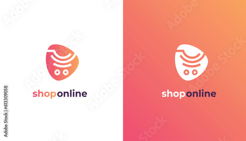 A professional and eye-catching logo template designed specifically for e-commerce shops. It features modern elements and sleek typography to represent your brand's identity