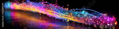 illustration  fiber optic cable internet connection  website header  ai generative