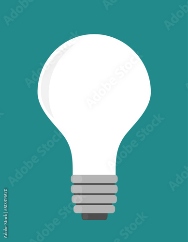 Light bulb icon vector.