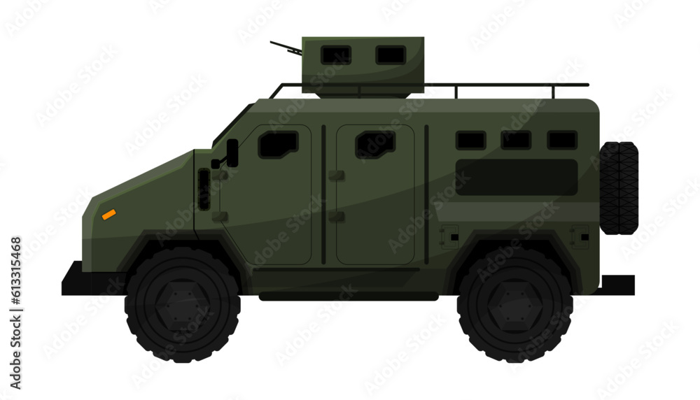 Obraz premium Military production. New type of weapon flat vector illustration.