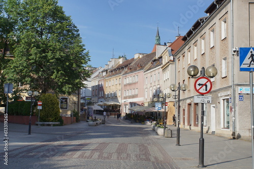 Fototapeta Naklejka Na Ścianę i Meble -  Olsztyn. Stare Miasto. Widok na kamienice. Polska - Mazury - Warmia.