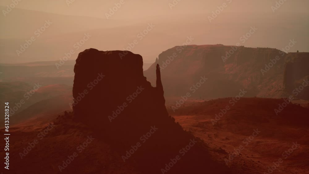 Monument Valley with desert canyon in USA Monument Valley with desert canyon in USA