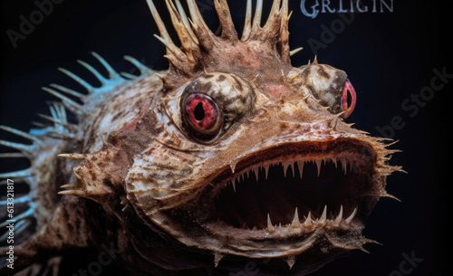Centrophryne spinulosa, an abyssal anglerfish found in the western Atlantic. AI GENERATIVE © Rubén P. Bescós