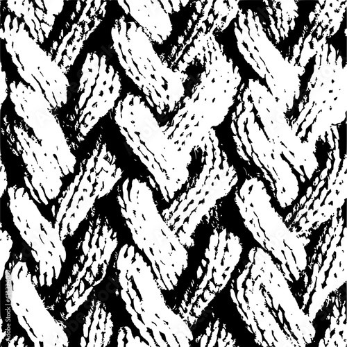 Knit textures chunky cable knit kitting textiles perfect repeating seamless pattern, rustic thick fisherman sweater craft yarn look swatch