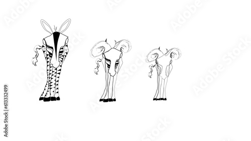 evolution of how a drawing evolves, from a Goat to Zebra
Sill too many keywords should only be 2.
hurts the spine having to enter that many keywords

