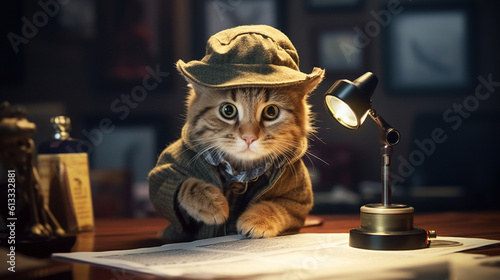 Kitty the detective is solving the cutest mysteries