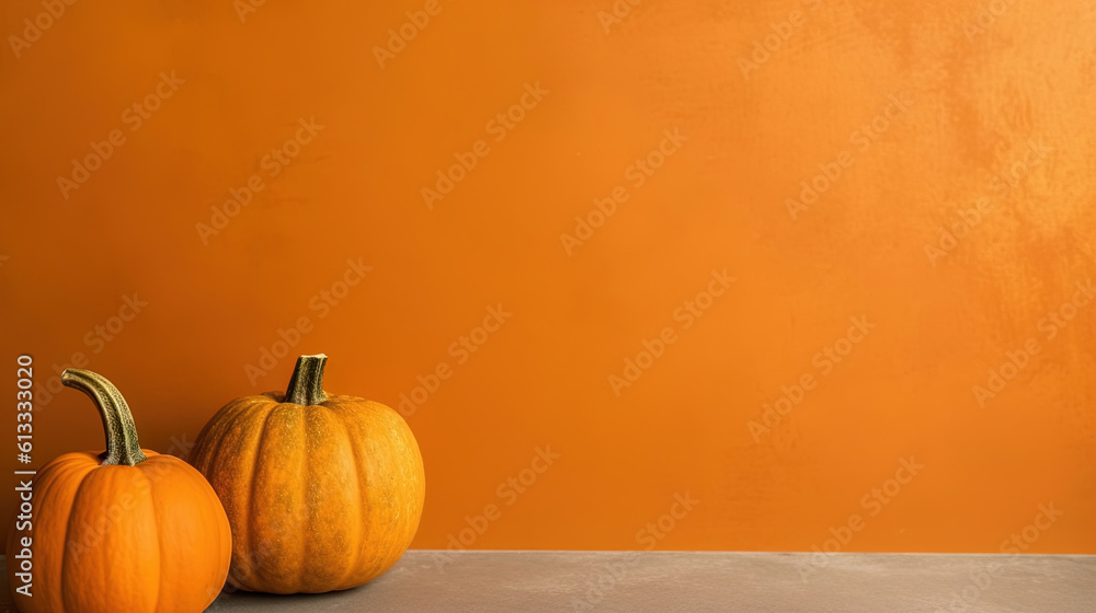 Pumpkin background with copy space Pumpkin background with copy space