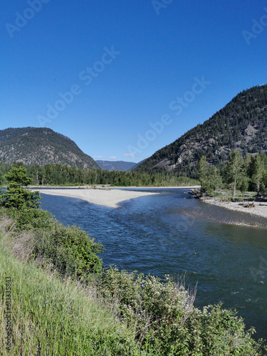 Similkameen river. Nature and landscape in British Columbia, Canada. © nalidsa