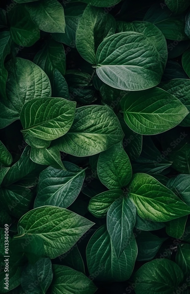 Leaf background, generative AI