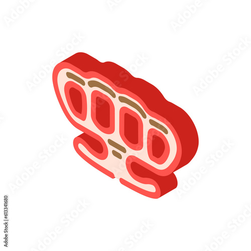 brass knuckles weapon military isometric icon vector. brass knuckles weapon military sign. isolated symbol illustration