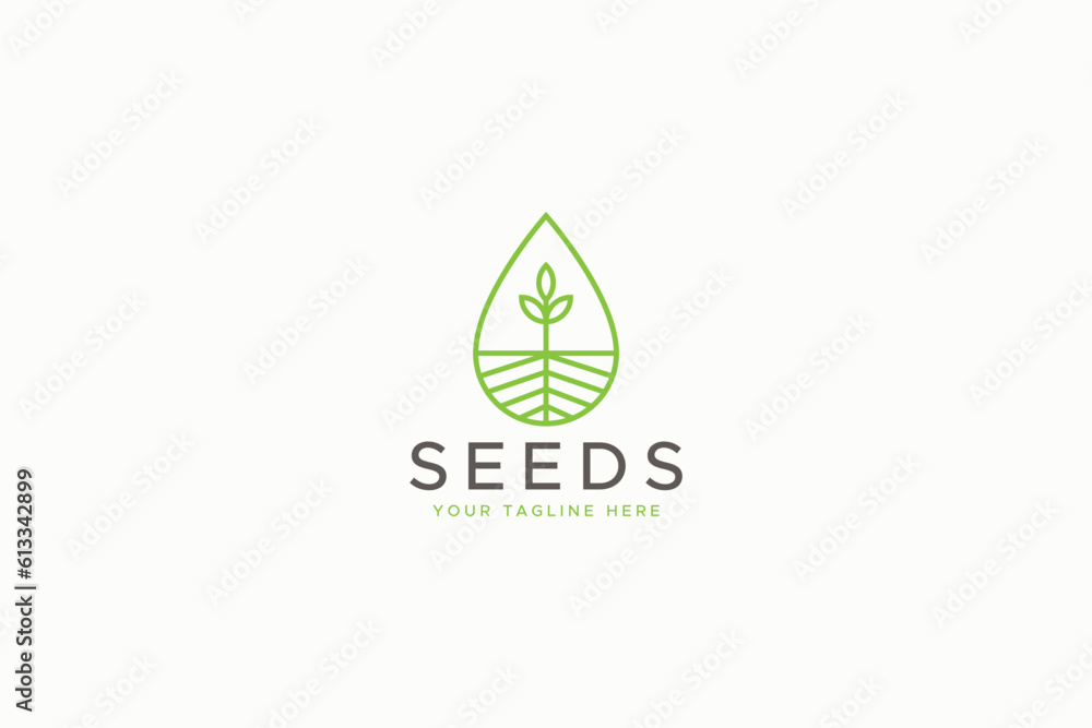 Seed Plant Greenery Nature Agriculture Botanic Business Environment Care Logo Seed Plant Greenery Nature Agriculture Botanic Business Environment Care Logo