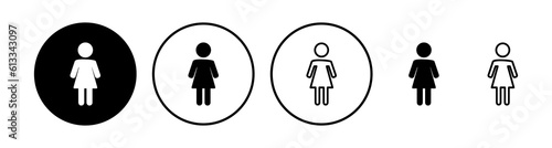 Female icon vector. toilet icon. restroom sign. gender