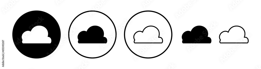 Cloud icon vector. cloud data. cloud services Cloud icon vector. cloud data. cloud services