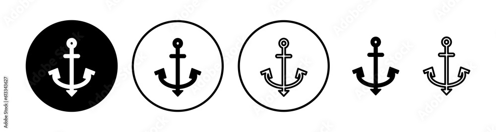 Anchor icon vector. Anchor sign. marine symbol Anchor icon vector. Anchor sign. marine symbol