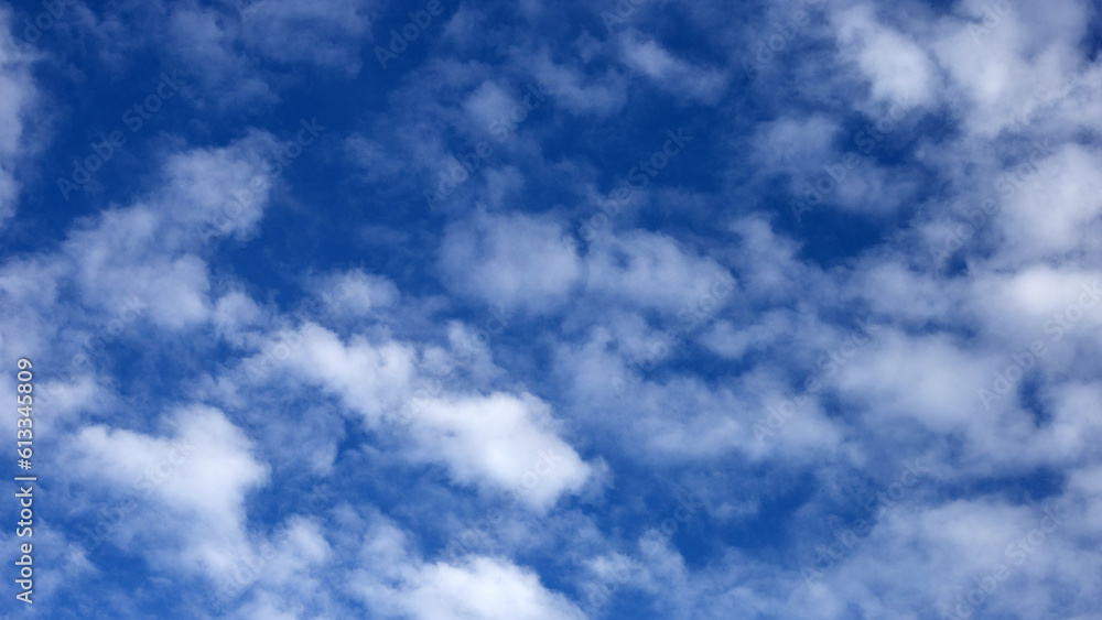 Blue sky with white clouds