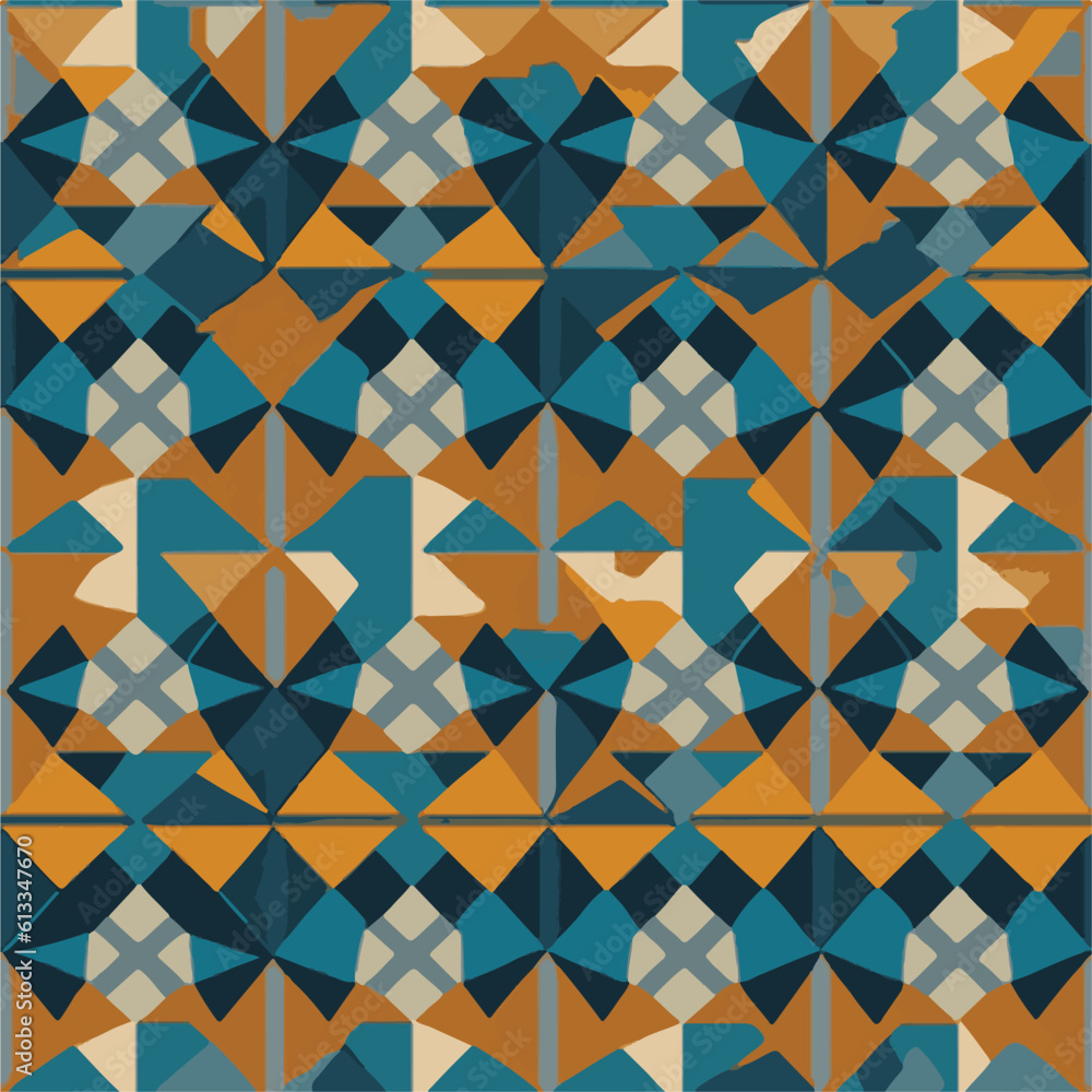 Mid-century geometric abstract pattern with simple shapes and beautiful color palette. Simple geometric pattern composition, best use in web design, business card, invitation, poster, textile print.
Mid-century geometric abstract pattern with simple shapes and beautiful color palette. Simple geometric pattern composition, best use in web design, business card, invitation, poster, textile print.