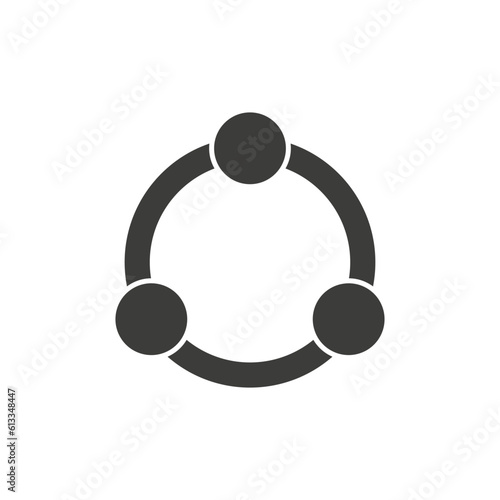 Collaboration icon. team sign. Vector illustration. stock image.