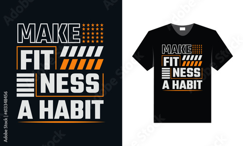 best typography t shirt design for gym and fitness motivation and inspiration