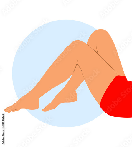 Woman legs. Woman legs icon. Sexy woman legs
