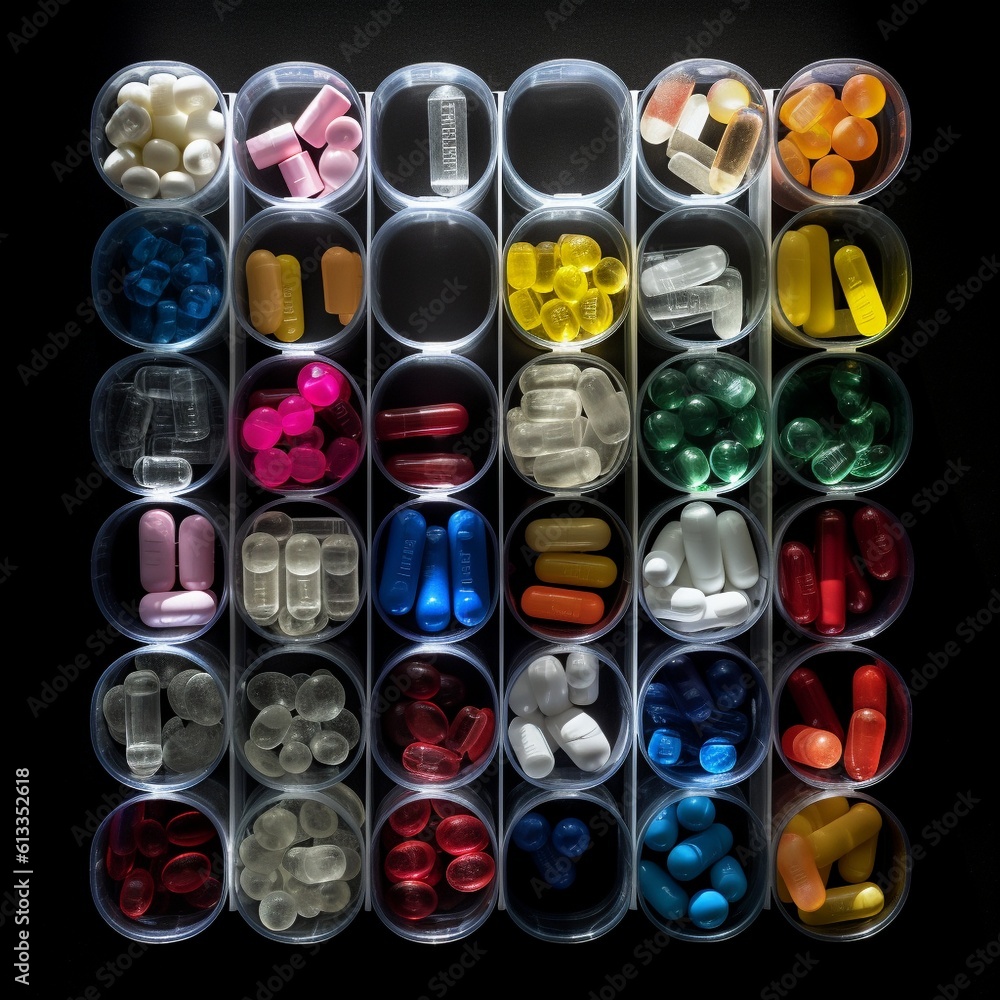 Colorful Medication Packaging in Various Shapes Colorful Medication Packaging in Various Shapes