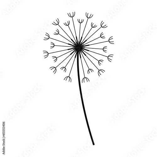 Dandelion icon vector