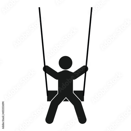 swing icon vector