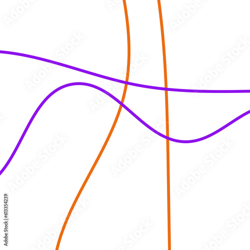 Orange And Purple Grid Graphic Lines Background 