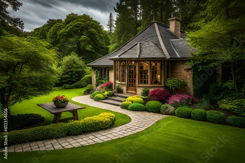 house in the garden