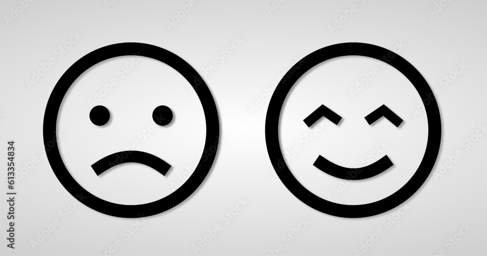 smile emoji icon illustration background