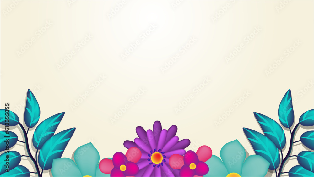 Colorful Flowers frame isolated on white background. Gentle composition with daylilys Colorful Flowers frame isolated on white background. Gentle composition with daylilys