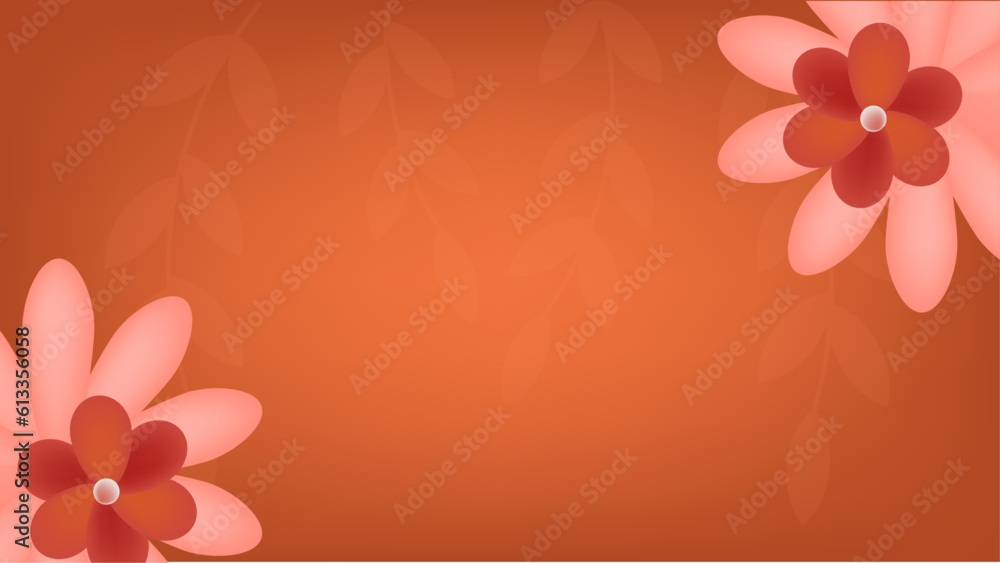 Naklejka premium Colorful Paper flowers create a frame