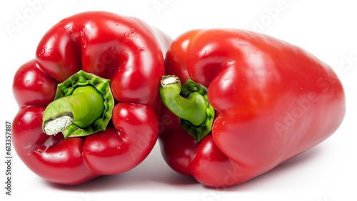 peppers white background