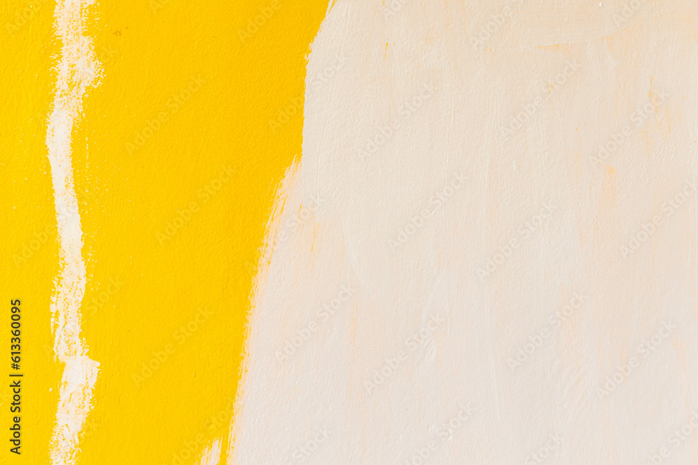 Naklejka premium Grunge​ of​ yellow​ wall​ background​ texture.