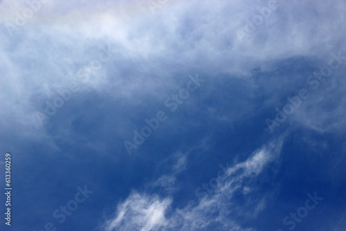 Blue sky with clouds background.It's beautiful and natural.