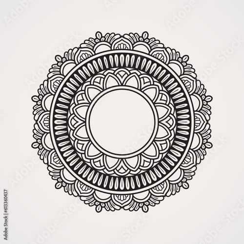 Canvas Print Traditional mandala vector pattern