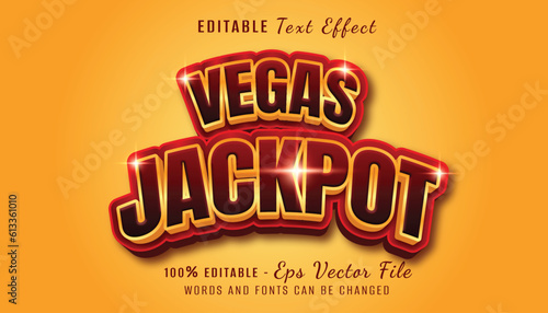 vegas jeackpot 3d text effect design