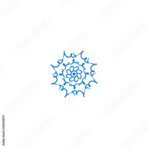 snowflake on white background