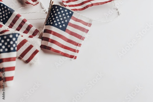 Happy 4th of July - Independence Day, USA flag. A day of independence, pride, patriotism, freedom and equality. America. U.S. Declaration of Independence was adopted. federal holiday.