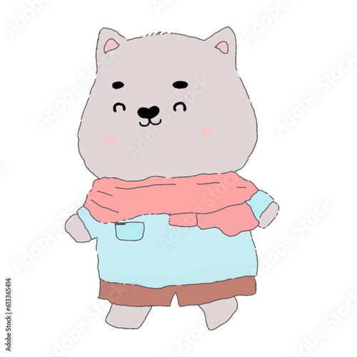 cat cartoon cute design for kids.